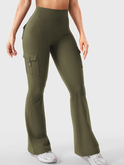 FlexFlare | Cargo Legging - Legergroen