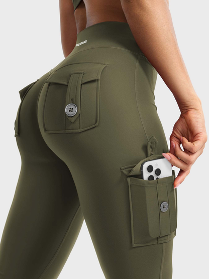 FlexFlare | Cargo Legging - Legergroen
