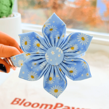 BloomPaws | Verstelbare Hondenhalsband - Goudsbloem bloei