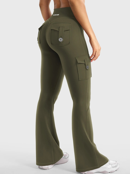 FlexFlare | Cargo Legging - Legergroen
