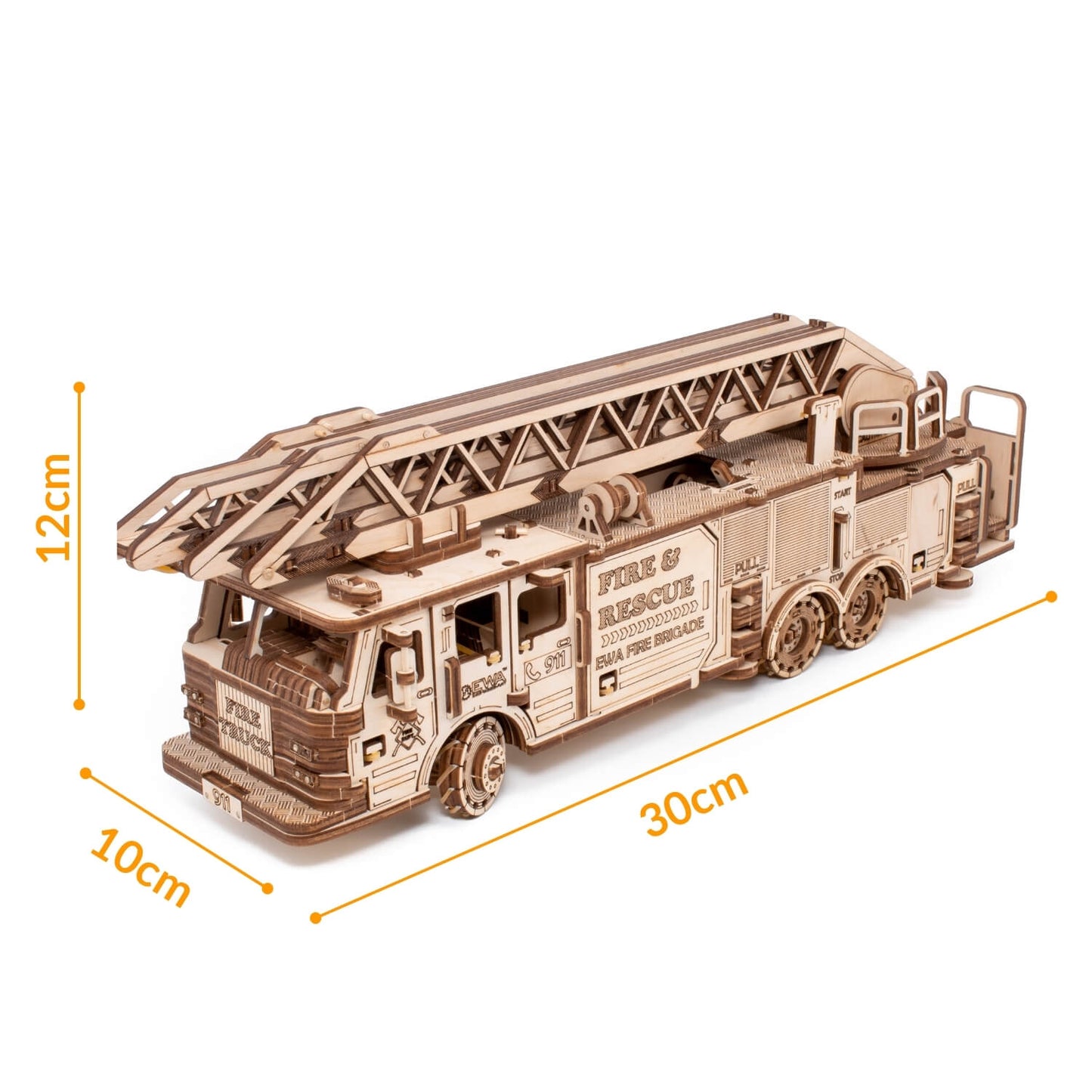 Mechanische vrachtwagen-brandweerwagen