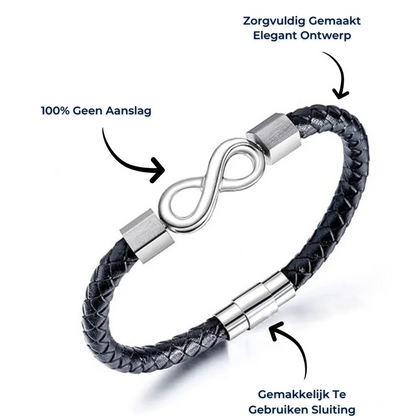 Voor Mijn Man – Oneindigheid Gepersonaliseerde Armband