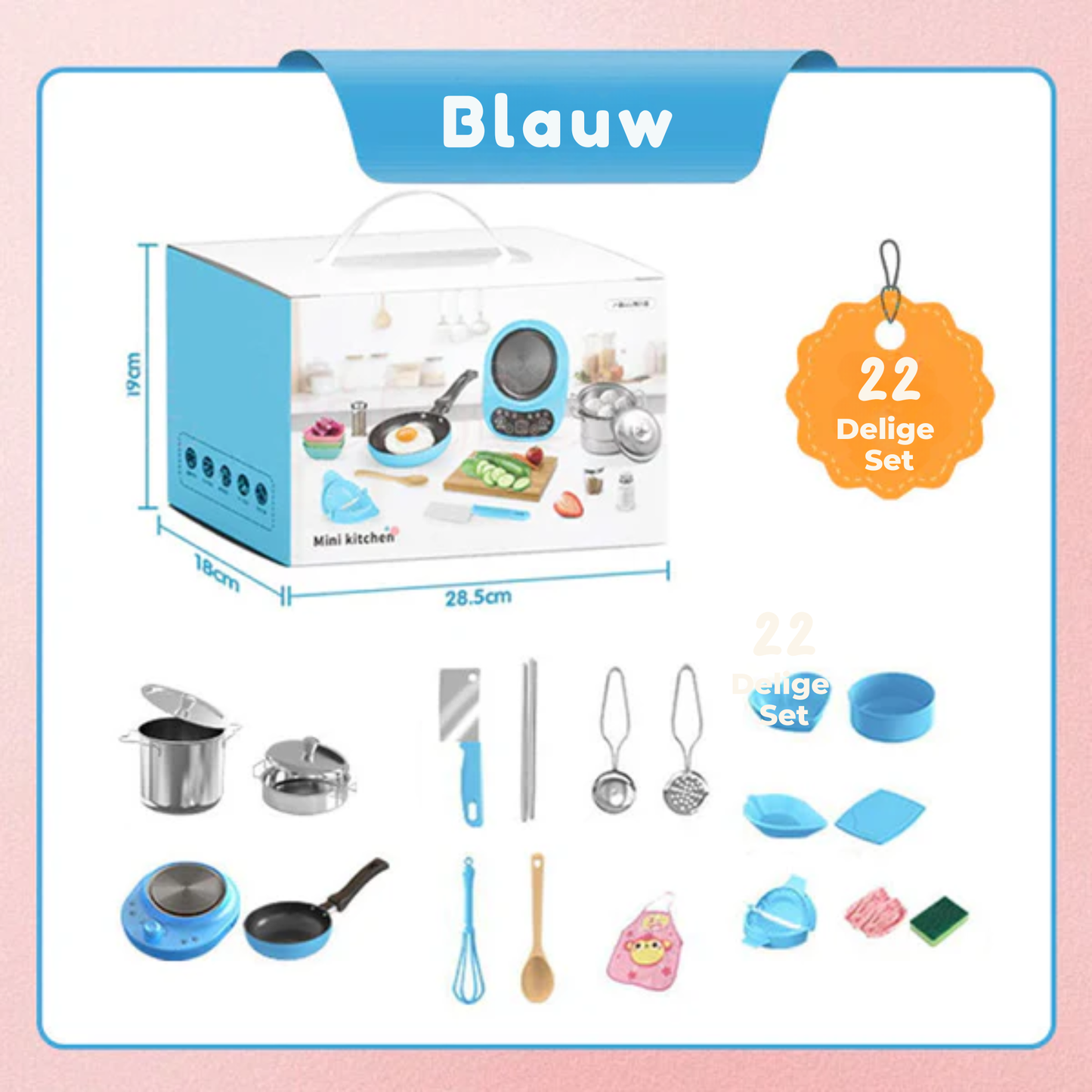 Kinder Kookset - Mini Keuken Speelgoed (22-delig)