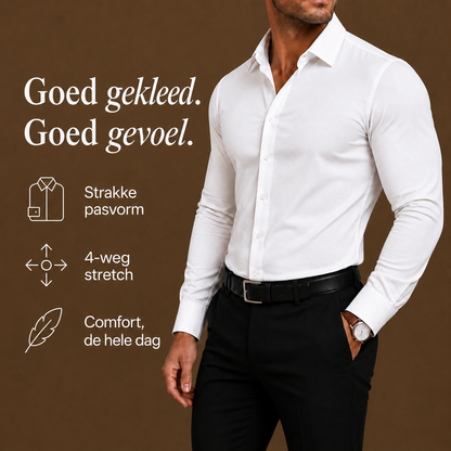 SharpEase | Stretch overhemd