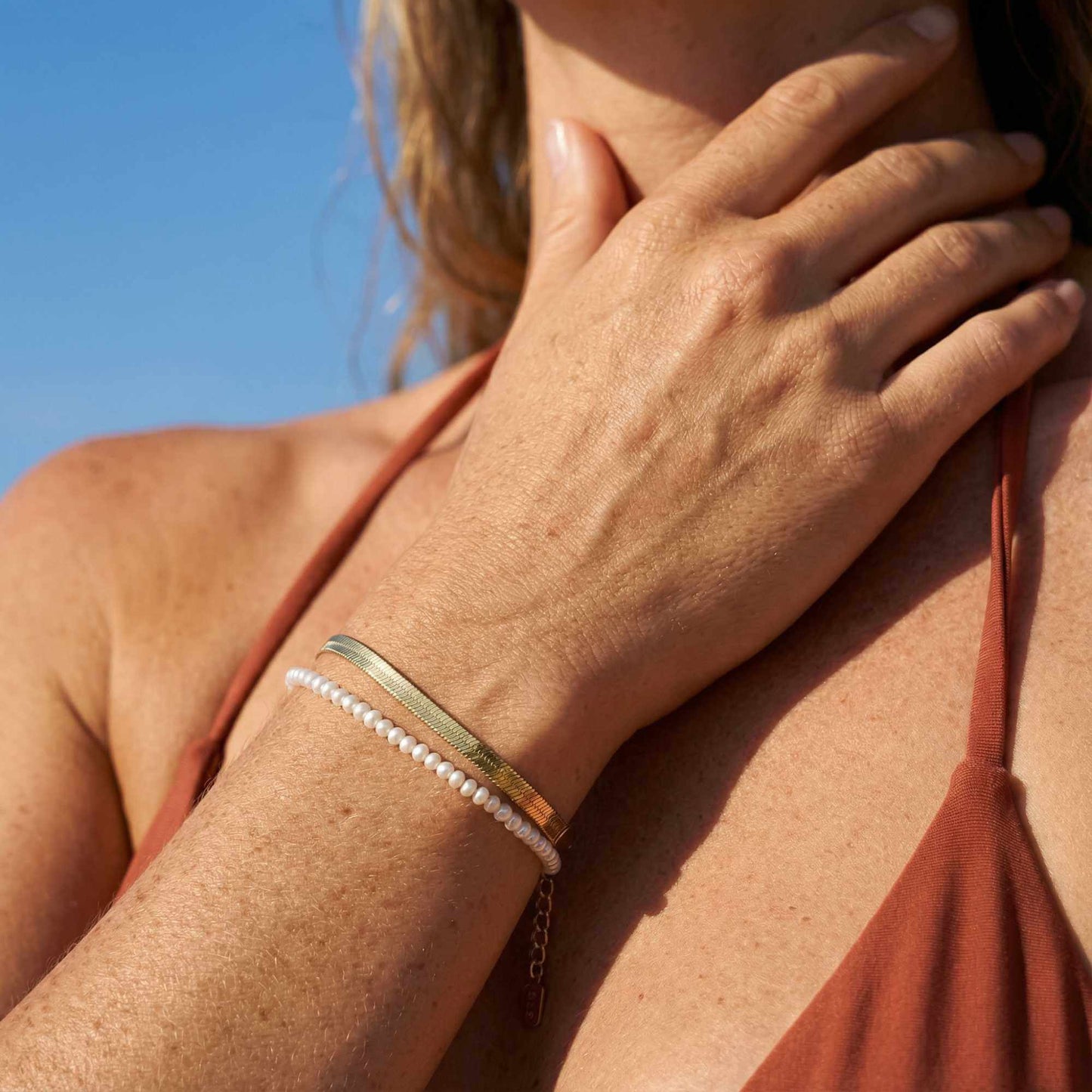 Kauai-armband met visgraatmotief