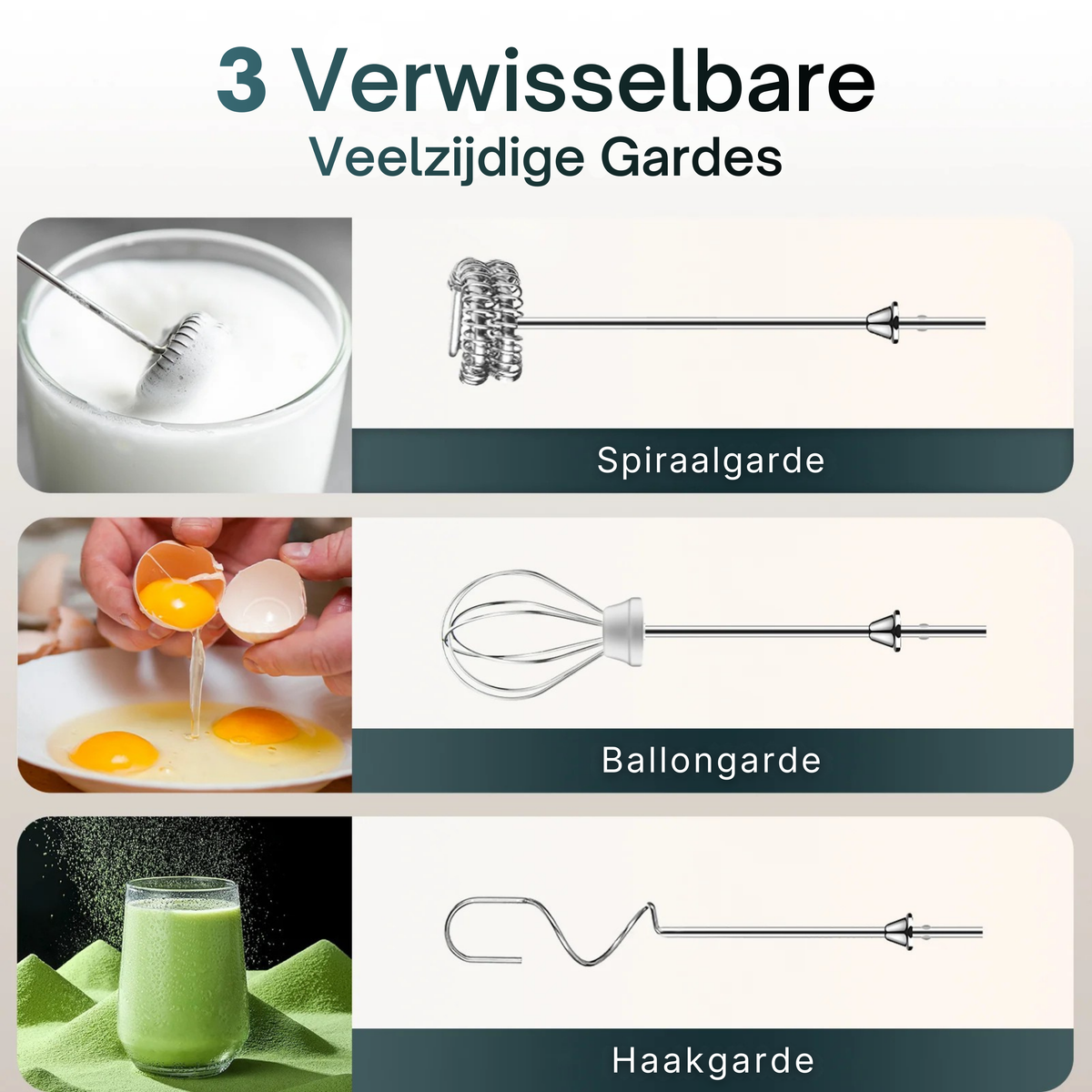 Premium Oplaadbare Zwarte Melkopschuimer