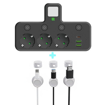 PowerHub | Wandstekker met 4 stopcontacten