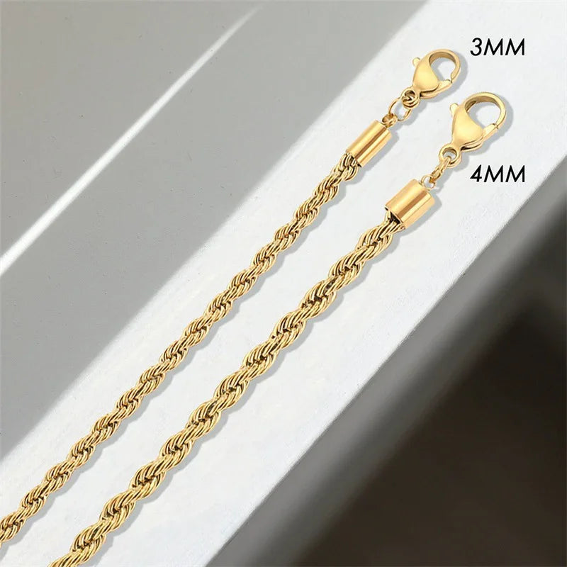 Gouden Gigi-armband met touwschakel