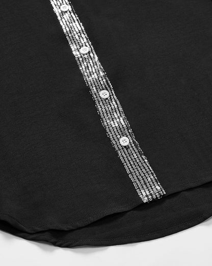 Sparkle Chic Blouse – Paillettenlook