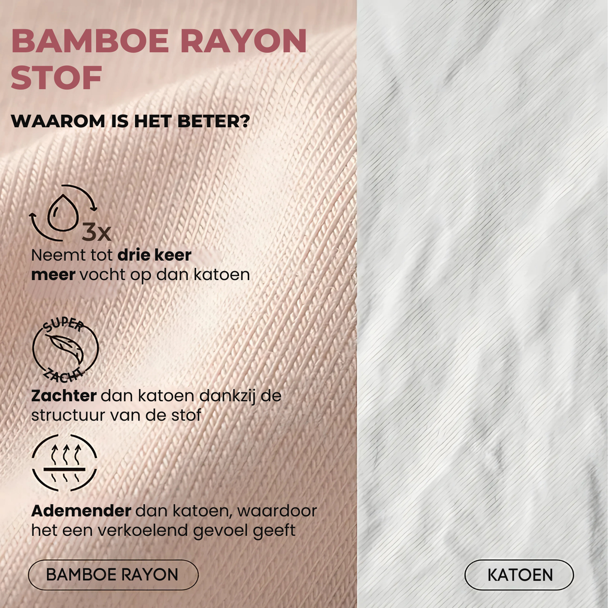Bamboevezel Antibacteriële Ultra-Zachte & Ademend Slipje (Klassieke Bikini)