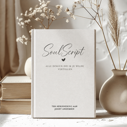 SoulScript | Gepersonaliseerd rouw-dagboek