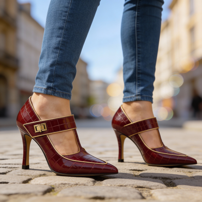EmpressVixen | Pointed Mary-Jane pump