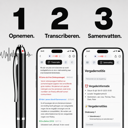 Floatzy | AI Transcriptie-pen