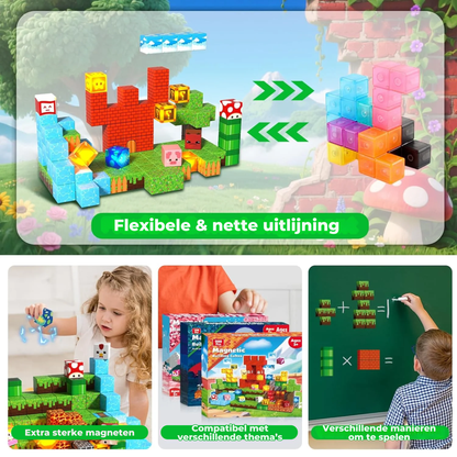Sterrenfort - Magnetische Bouwtegels STEM Speelgoed | 2025 Glow-collectie | 2cm