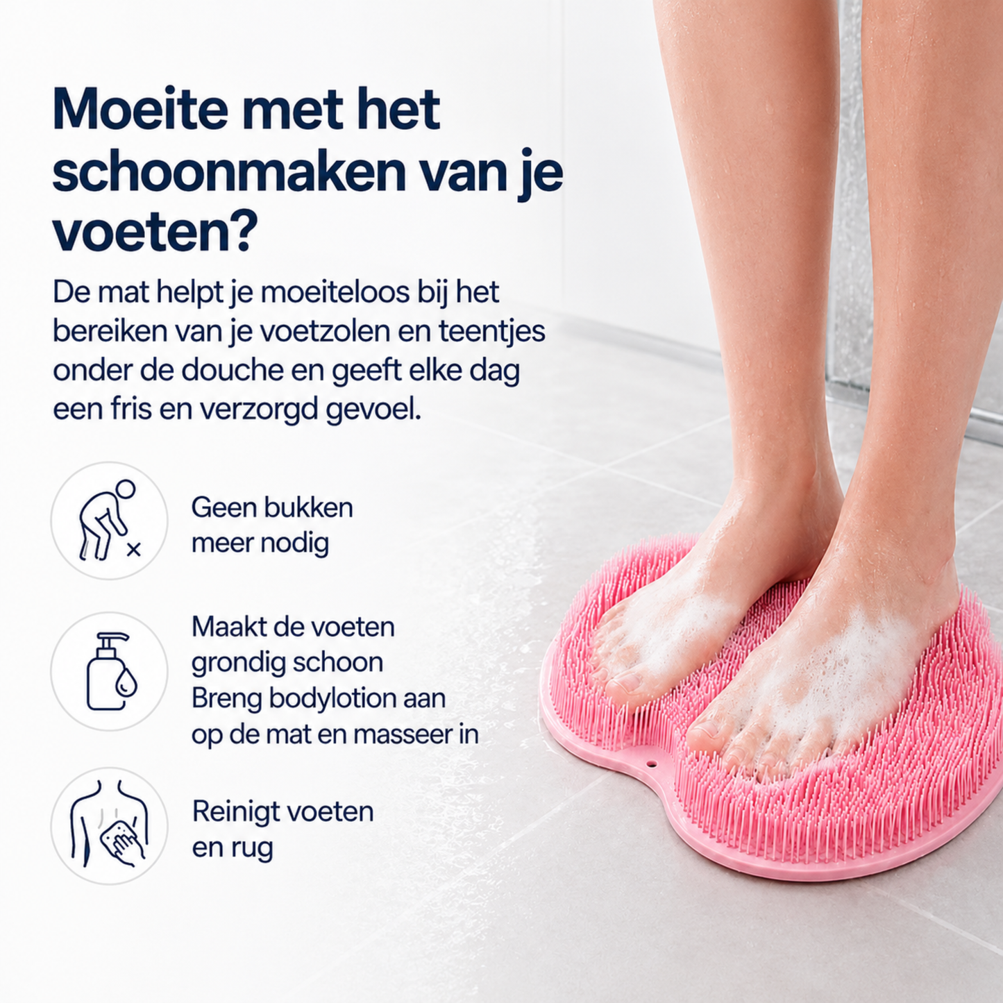 Scrubby | Siliconen voet- en rugborstel