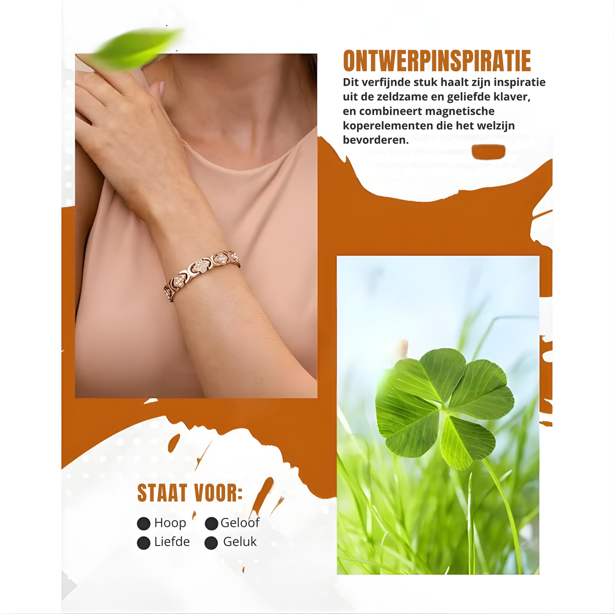 Koperen Magetische Energie Armband voor Vrouwen