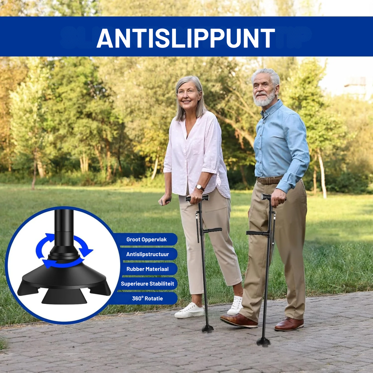 Walknix Wandelstok Met Led-Lamp
