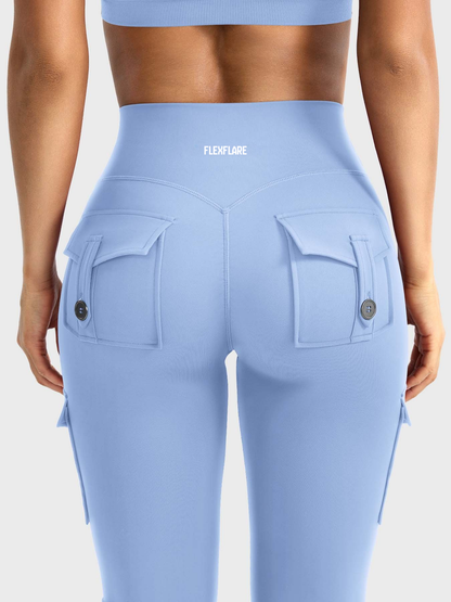 FlexFlare | Cargo Legging - Lichtblauw