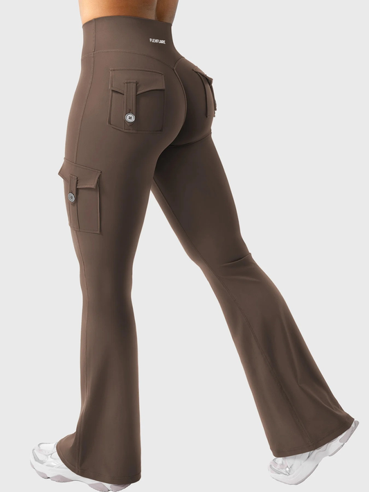 FlexFlare | Cargo Legging - Koffiebruin