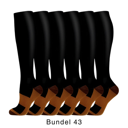 Colorify | Kleurrijke compressiekous (6 paar)