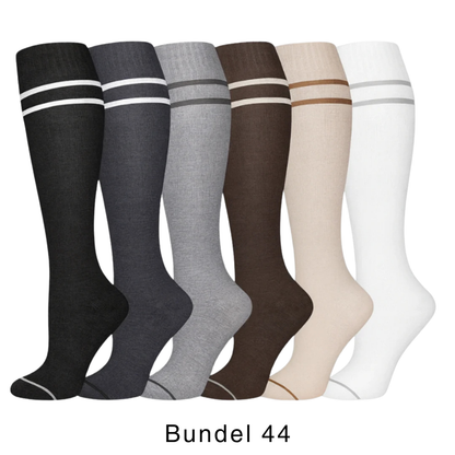 Colorify | Kleurrijke compressiekous (6 paar)