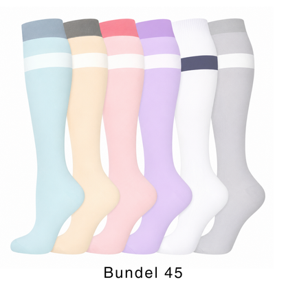 Colorify | Kleurrijke compressiekous (6 paar)