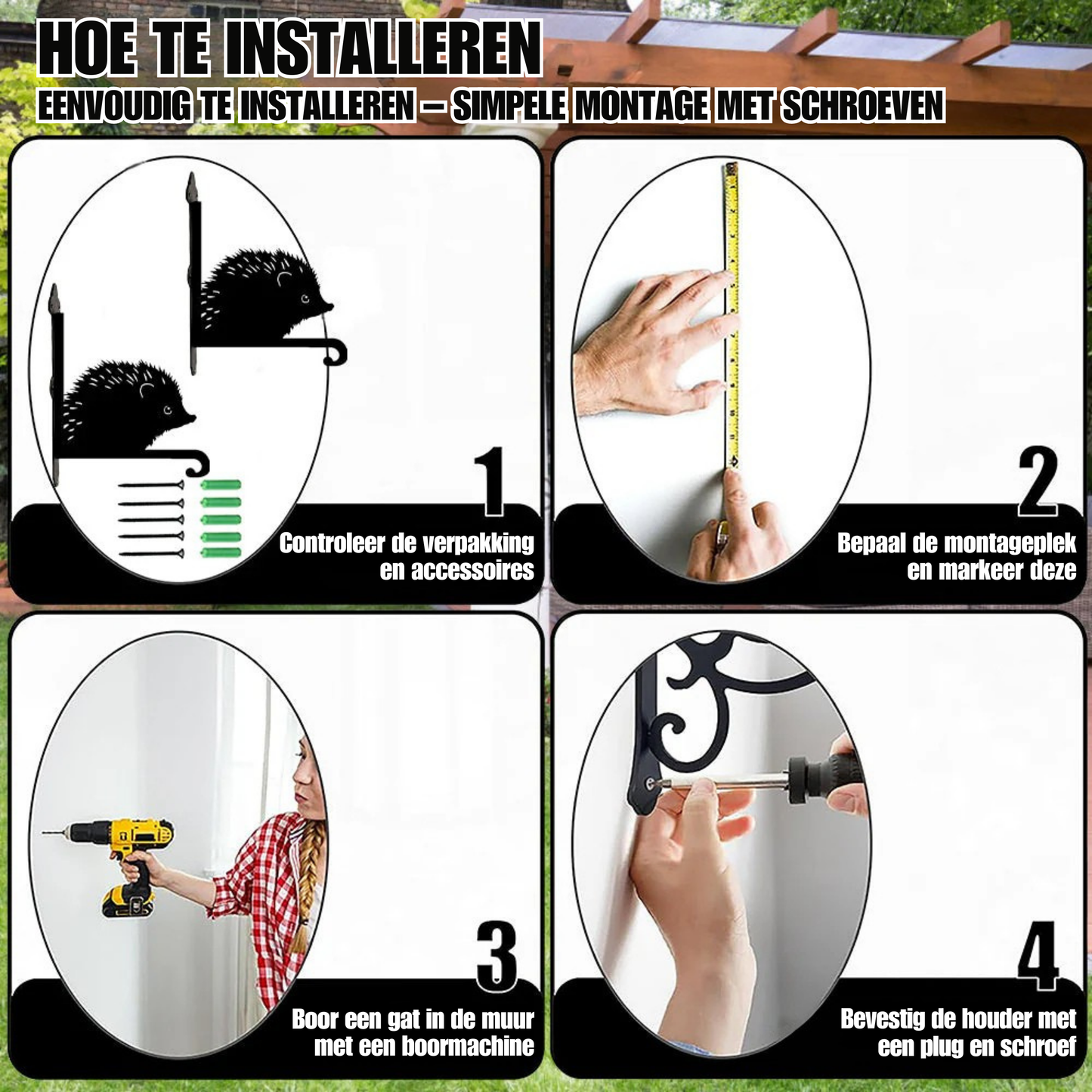 Metalen hangbeugel - Egel