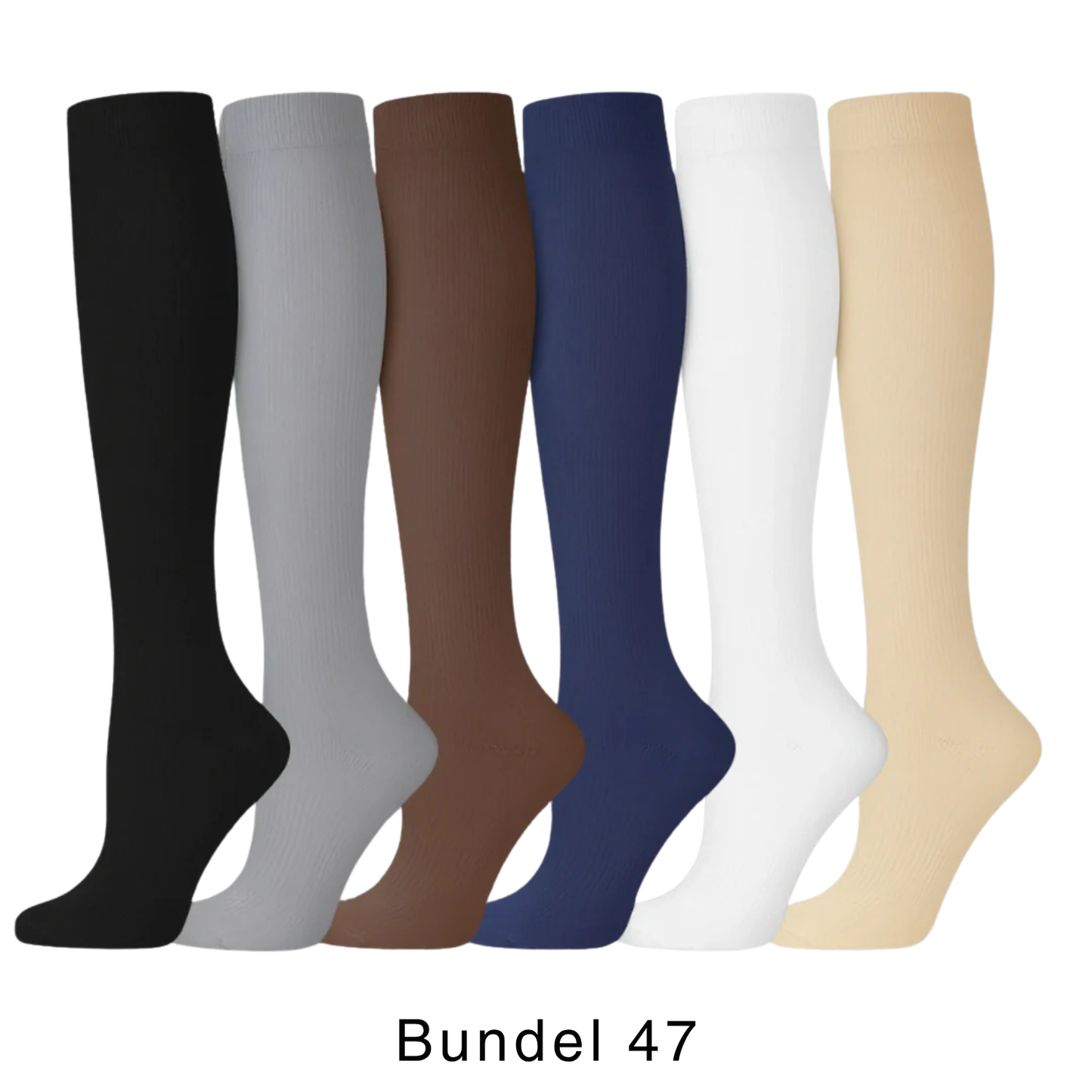 Colorify | Kleurrijke compressiekous (6 paar)