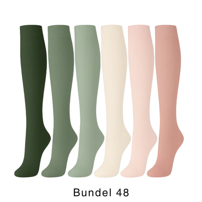 Colorify | Kleurrijke compressiekous (6 paar)