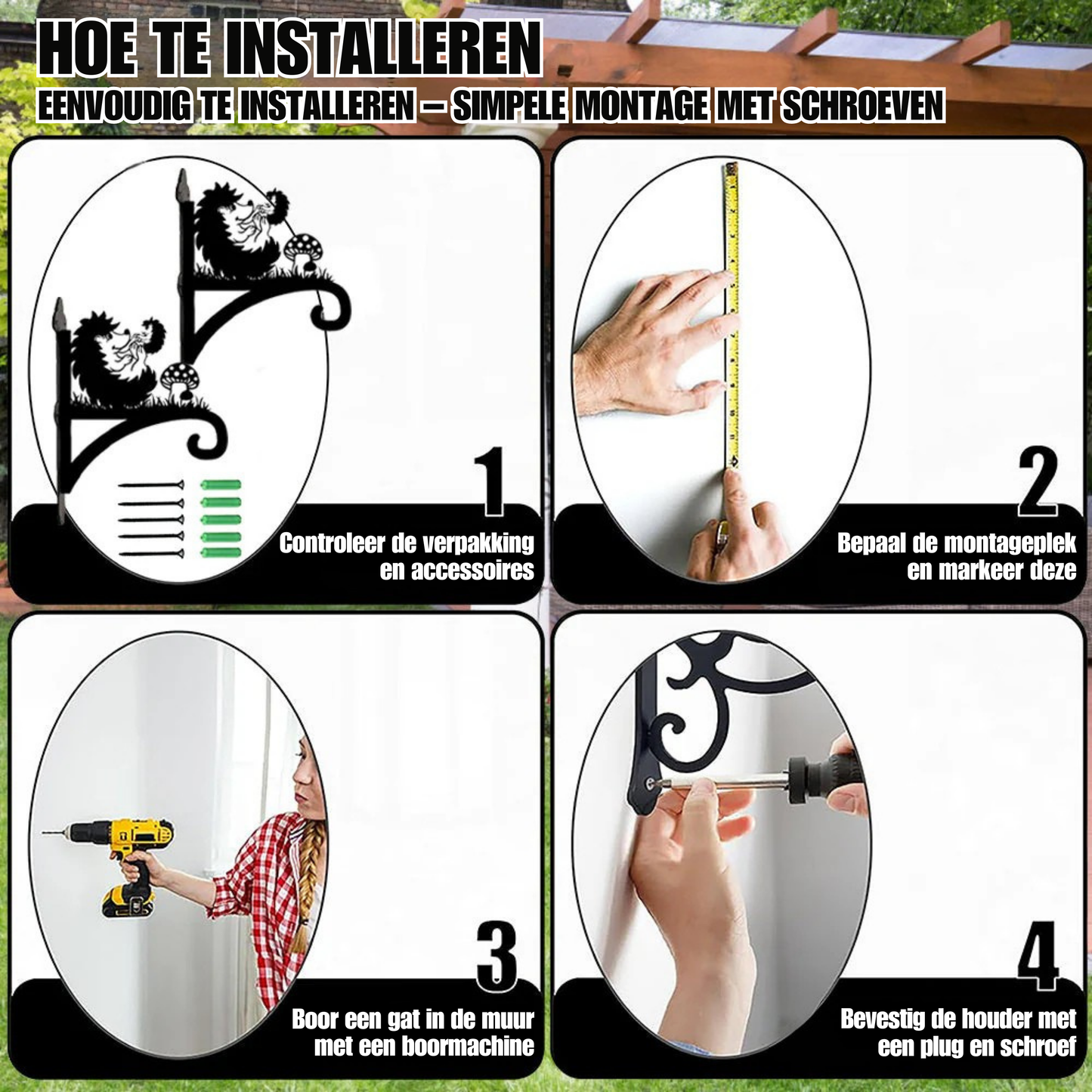 Metalen hangbeugel - Egel