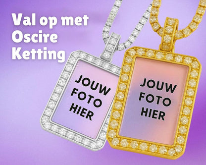 Auroriq Gepersonaliseerde Fotohanger – Handgemaakt, Luxe Afwerking & Waterbestendige Ketting