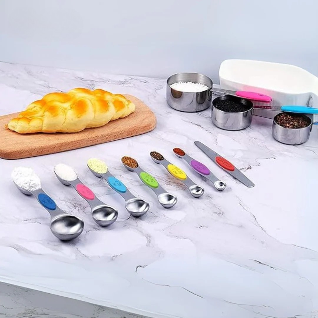 Magnetische Maatlepelset RVS – Slim & Stapelbaar