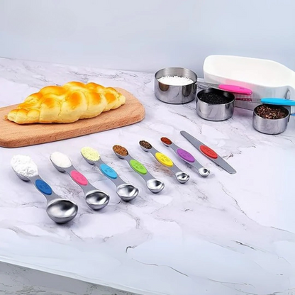 Magnetische Maatlepelset RVS – Slim & Stapelbaar