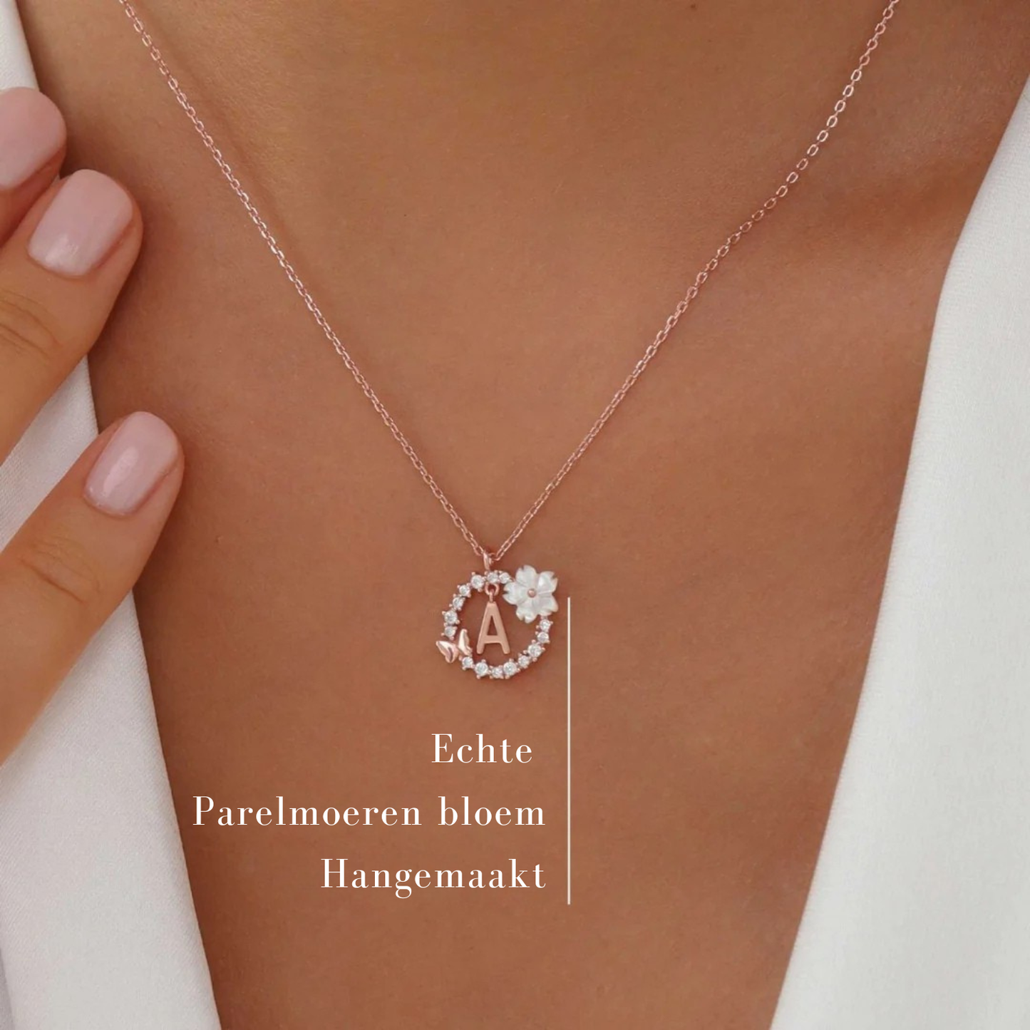 CharmGem | Sierlijke ketting met initiaal