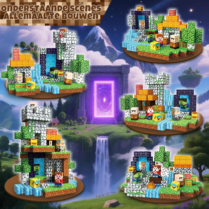 Pixelwereld - Magnetische Bouwtegels STEM Speelgoed | 2025 Avonturencollectie | 200 stuks | 2cm