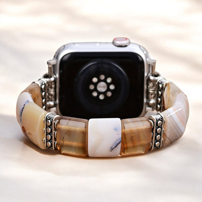 NatureStraps Heilige Zand Agaat Stretch
