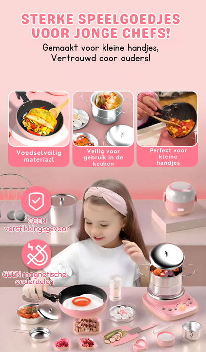Kinder Kookset - Mini Keuken Speelgoed (22-delig)