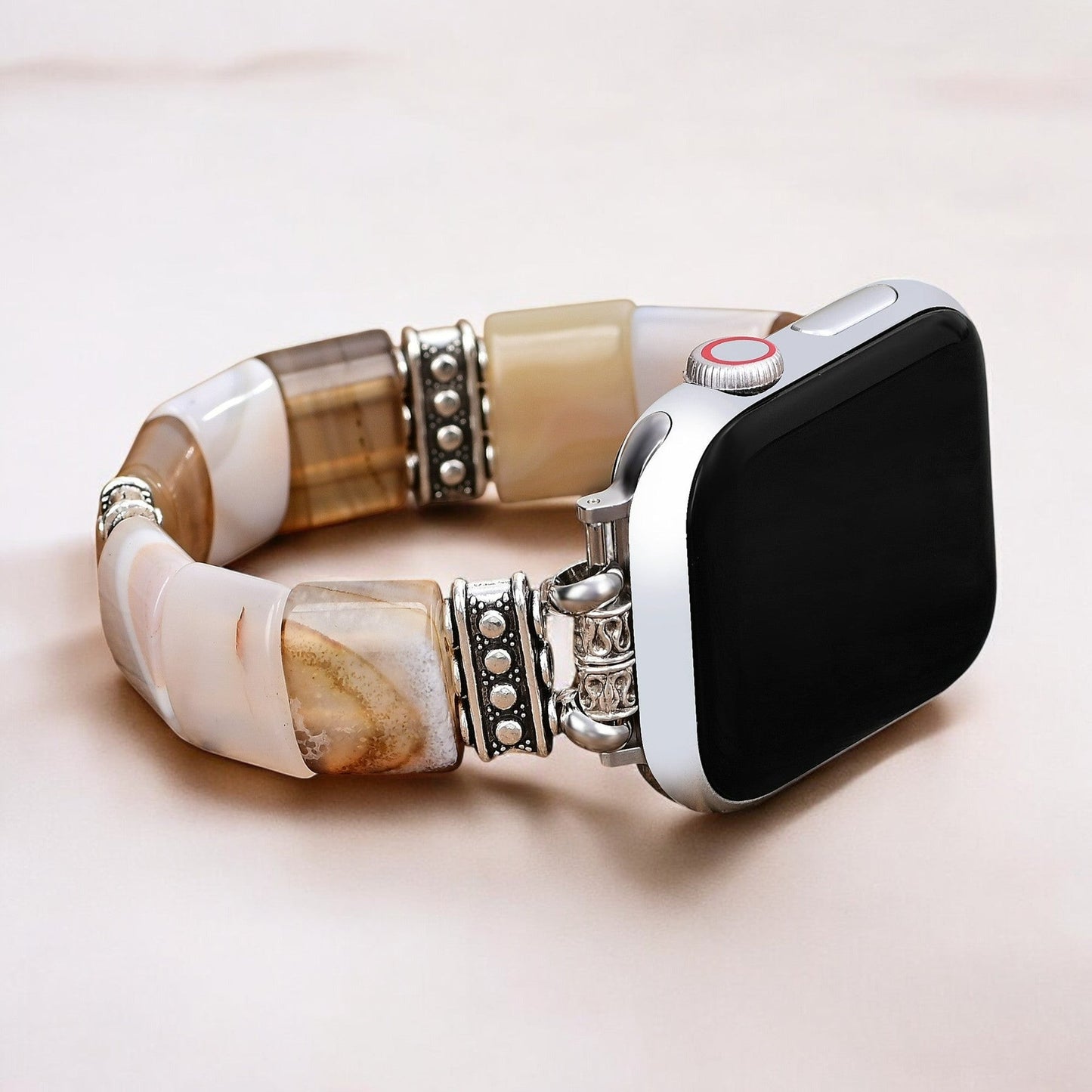 NatureStraps Heilige Zand Agaat Stretch