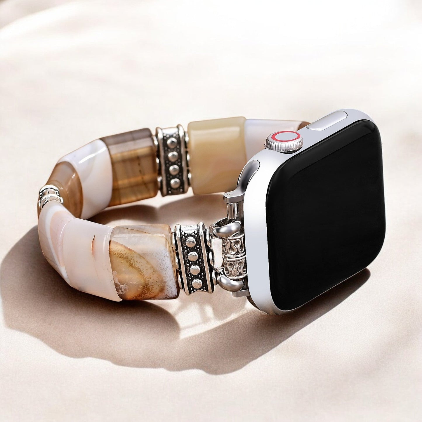 NatureStraps Heilige Zand Agaat Stretch