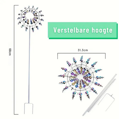 ZonneDans Windspinner — Magische Tuindecoratie met Beweging en Glans