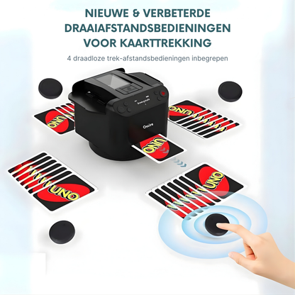 2-in-1 Automatische Kaartenschudder en Dealer met 4 Afstandsbedieningen voor Kaartuitgifte