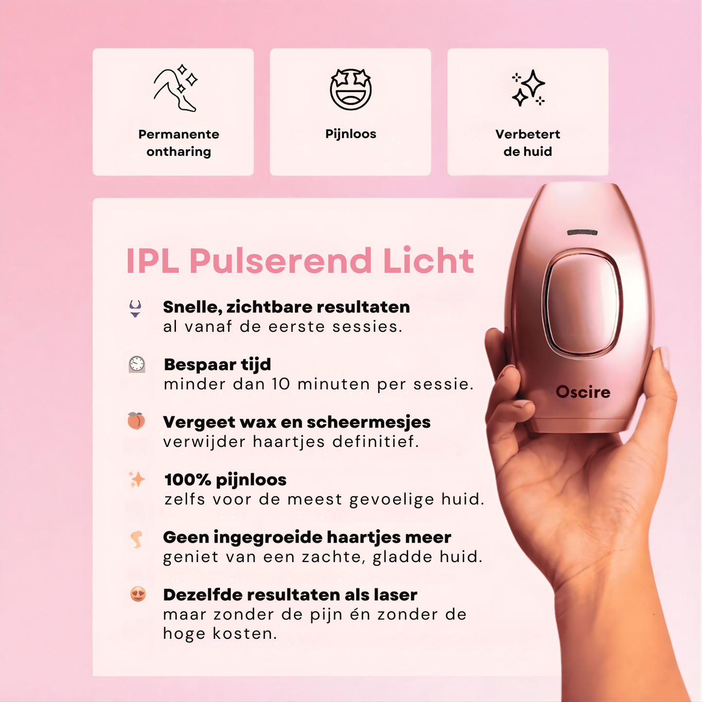 IPL Pulse - Epilator met gepulseerd licht