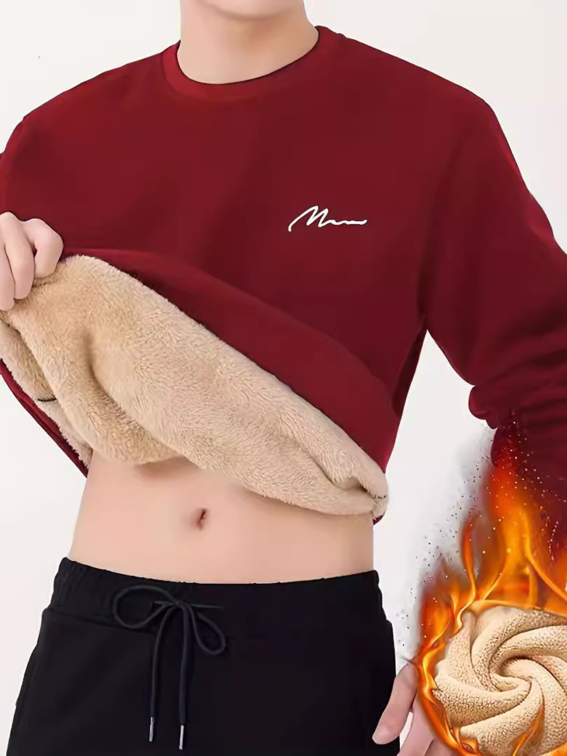 Thermo Fleece Trui | Design voor Heren in Herfst & Winter