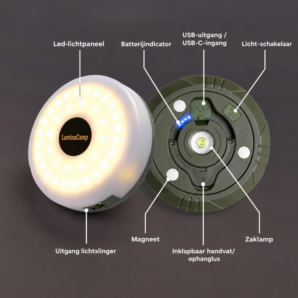 LuminaCamp | Magnetische kampeer-lichtslinger