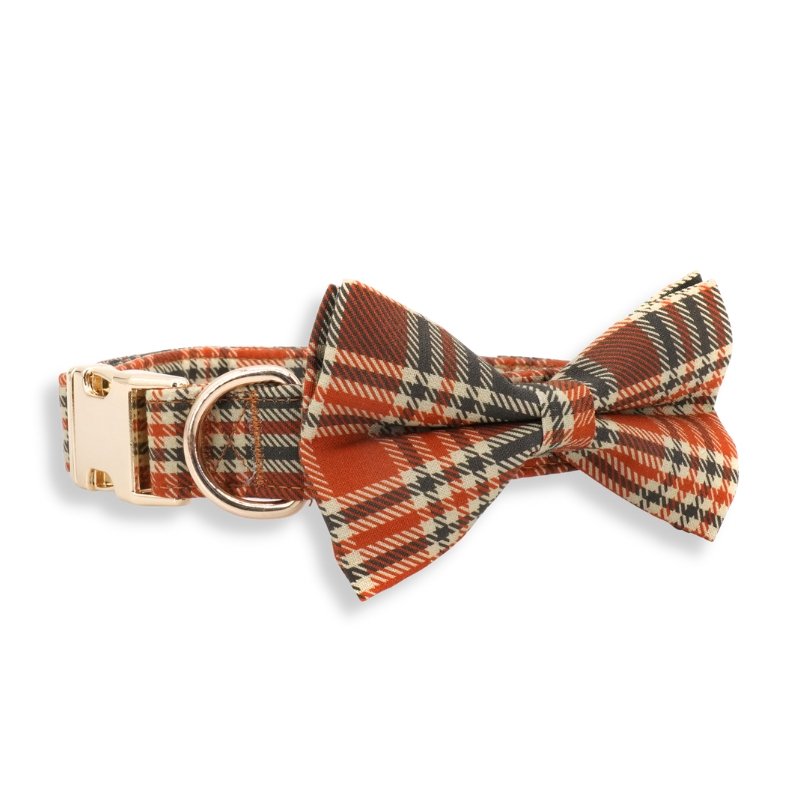 DapperPaws | Hondenhalsband met vlinderdas - Esdoornruit