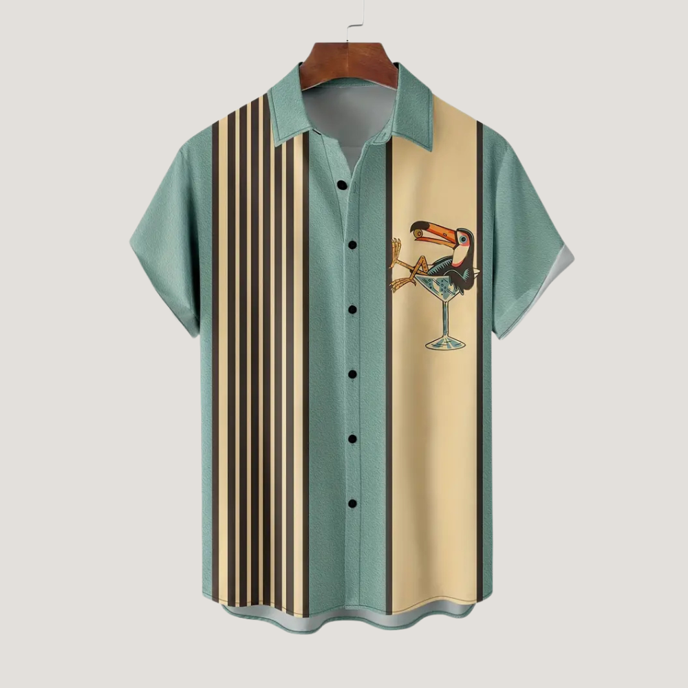 "Bottoms Up" Overhemd | Tropische Feestsfeer
