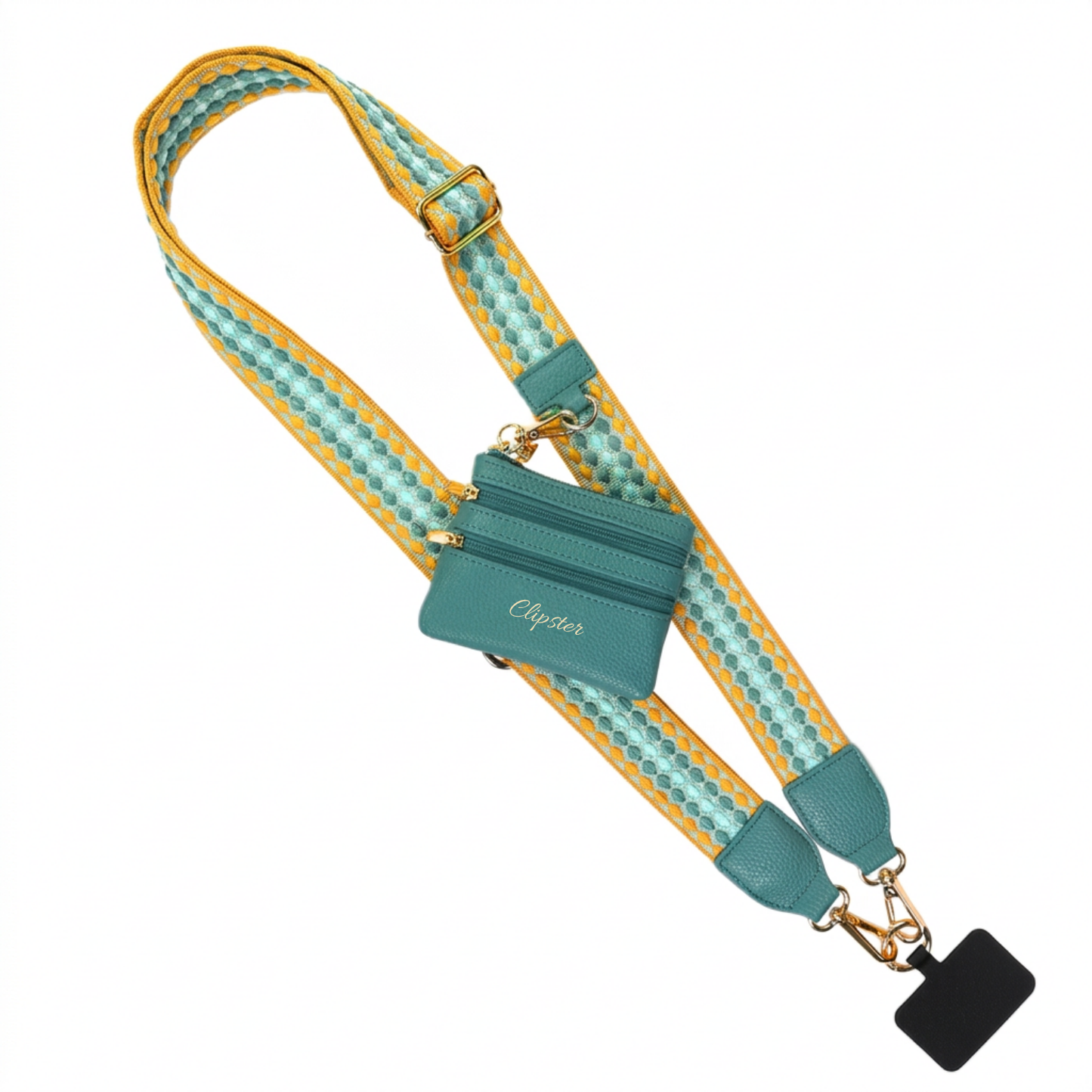 Clip & Go-riem met tasje met rits – Fun Dots