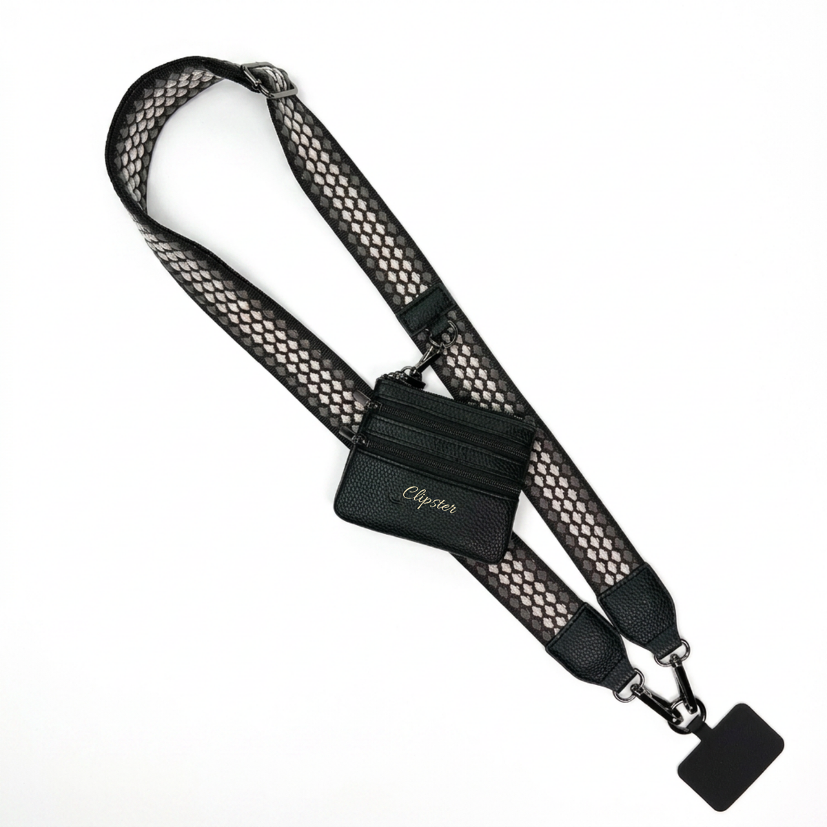 Clip & Go-riem met tasje met rits – Fun Dots