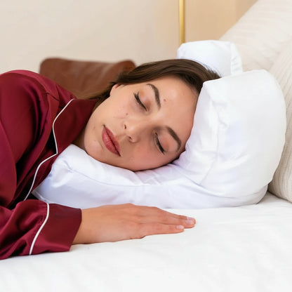 SilkaContour Anti-Rimpel Slaapkussen met Satijnen Hoes voor Huidverzorging en Comfort