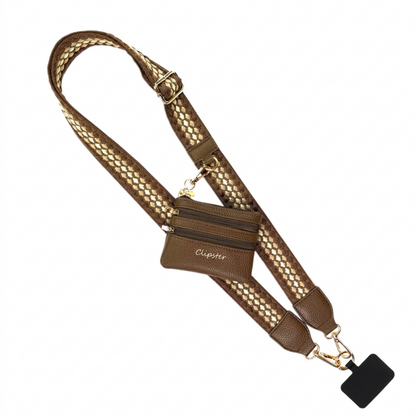 Clip & Go-riem met tasje met rits – Fun Dots
